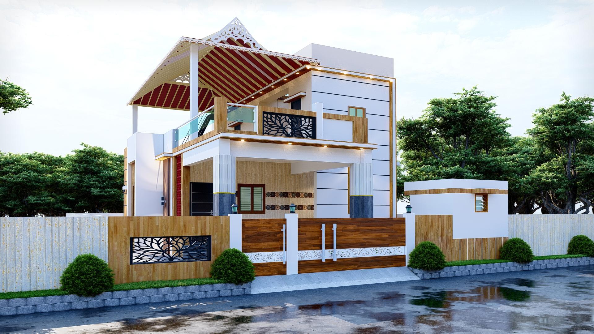 Side perspective design view